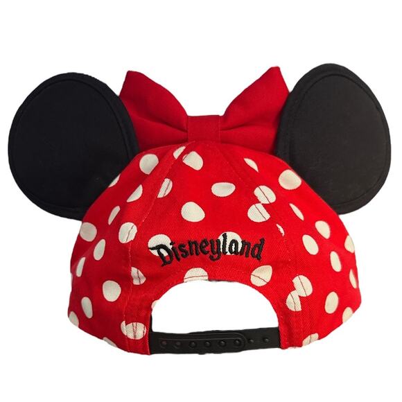 Disney Minnie Mouse Signature Adjustable Baseball Cap w/ Bow and Ears Child - Picture 3 of 5